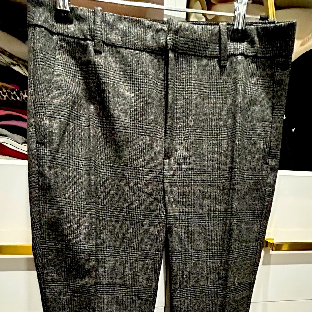 Zara plaid pattern pants